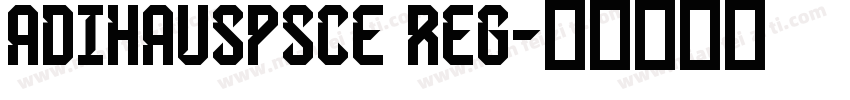 AdiHausPSCE Reg字体转换